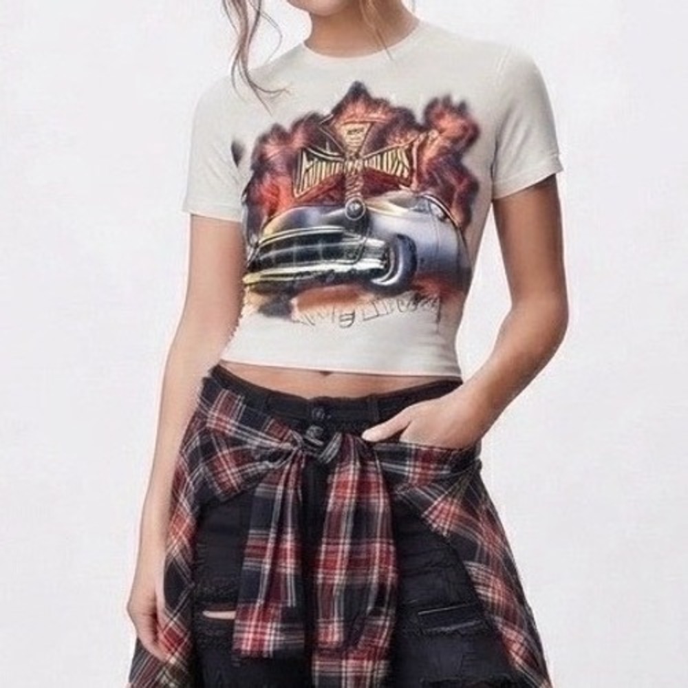 West Coast Choppers Jesse Who? T Shirt Women's S White Y2K Biker Long Beach Car